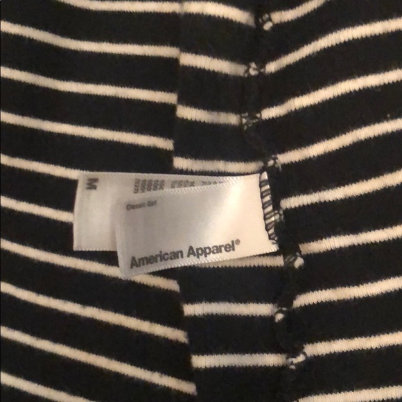 American Apparel Black&White Stripped Flowy Tank - Picture 2 of 2